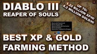 D3 RoS: Fastest Gold & XP Farming Route - Clear the Hell Rift - 8.2mill Gold/h 1.22bill XP/h!