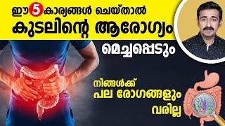 ഈ 5 കാര്യങ്ങൾ ചെയ്‌താൽ കുടലിന്റെ ആരോഗ്യം ഇരട്ടിയാകും. നിങ്ങൾക്ക് പല രോഗങ്ങളും വരില്ല..