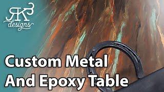 Custom Metal And Epoxy Table | RK3 Designs