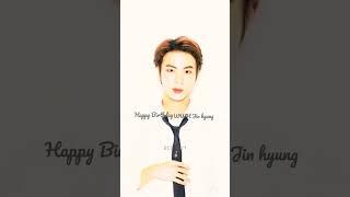Happy Birthday WWH Jin - Topic hyung ️️️️#jin #birthdayjin #kimseokjin #shorts