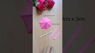 how to make paper umbrella | easy paper craft for kids