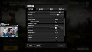 Shroud Settings in PUBG (Aug 1, 2018)