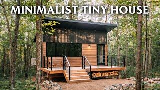 Minimalist Tiny House in the Forest! // Full Tour!