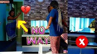 BROKEN TV PRANK ON OUR KENYAN MUM  | GETS VIOLENT