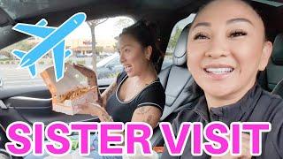 VLOG: My sister visit, The Front Room Movie, Mani Pedi, Daiso Finds and Popeyes!