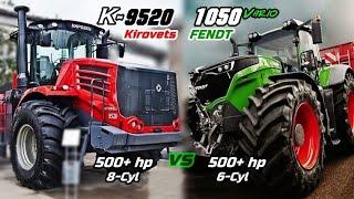 Kirovets K-9520 VS FENDT 1050 Vario - Which is stronger? Which should i choose? [German VS Russian]