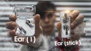 МЕСЯЦ с наушникам Nothing - ВСЕ ПЛОХО?  | Ear (stick) vs Ear (1)