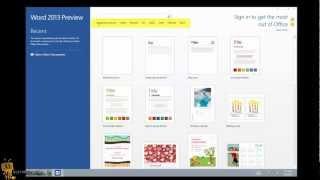 Microsoft Office 2013 - Word 2013 "Quick Start Guide"