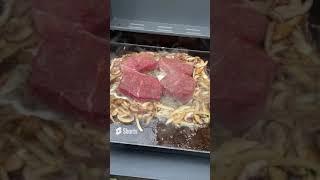 Grilling $8 steaks  with mushroom and onions! - Tu Ngo