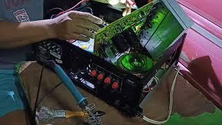 How to fixit Konzert AV-502B amplifier no sounds right channel(tagalog version)