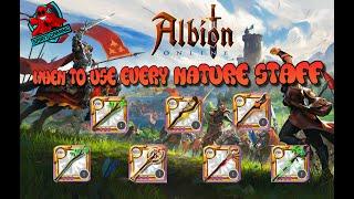 Explaining When To Use Every Nature Staff - Albion Online Guide - Blight, 1H Nature, Wild, Druidic..