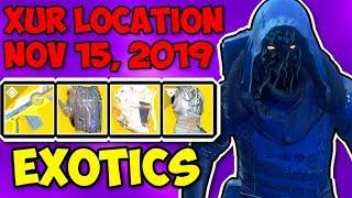 Destiny 2 Xur Location & Exotics - November 15, 2019