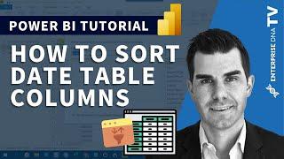 Sorting Date Table Columns In Power BI