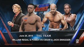 WWE 2K15. POMEH & WILLIAM REGAL vs CESARO & JACK SWAGGER