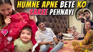 Humne IVAAN ko Saree pehnayi | Anniversary celebration plans | Aman and Iti vlogs