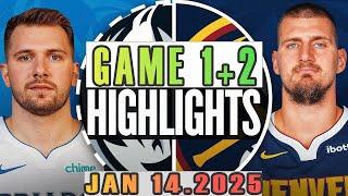 Dallas Mavericks VS Denver Nuggets Game 1st+2nd Highlights Jan 14,2025 NBA Season 2024-25