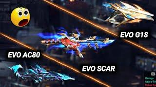 FREE FIRE OB39 NEW EVO GUN SKINS EVO G18 | EVO AC80 | NEW EVO SCAR