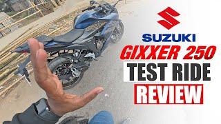 Suzuki Gixxer 250 first impression review | Test ride review | @untitledbiker_bd