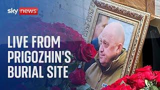 Replay: Prigozhin's burial site