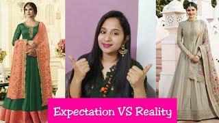 Online Designer Anarkali Suits Unboxing & Review | Expectation Vs Reality | YOYO Fashions Shopping