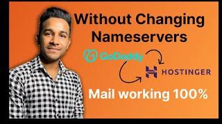 How to Point Godaddy Domain to Hostinger Without Changing Nameservers | Godaddy Mail is not working?