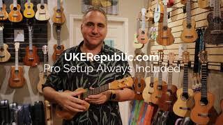 The Rebel Double Creme Mango Soprano Ukulele Demo by UKE Republic