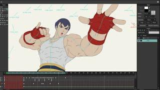 Character animation test for the video game HeroVersus by Jose Luis Rosado 