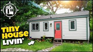 Her cute Tiny House cottage in the country is saving her $$$