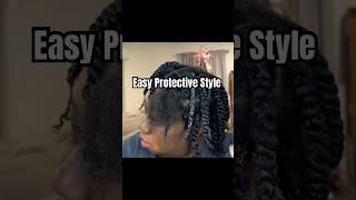 Quick Protective Style for Natural Hair #naturalhair #naturalhairstyles