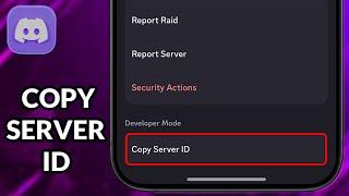 How To Copy Server ID Discord Mobile