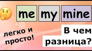 ME vs MY vs MINE. В чем разница?