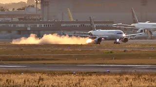 Lufthansa A320 Engine Explodes On Takeoff