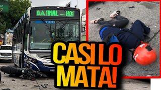 GRABE un ACCIDENTE muy FUERTE- COLECTIVO vs MOTO - Observaciónes Diarias - Gabriel Ulloa