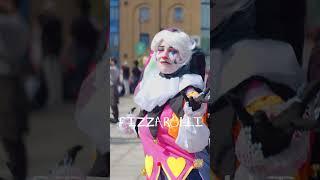 Helluva Boss COSPLAY at Comic Con! Blitzø and Fizzarolli #cosplay #helluvaboss