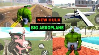 Hulk Character | Big Aeroplane Fly | cho cho charles train | new update | indian bike driving 3d