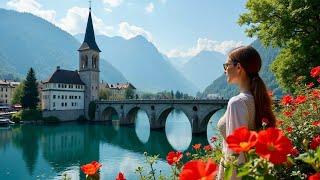 Lucerne Switzerland walking tour | Switzerland 4KScenic Swiss Road Trip