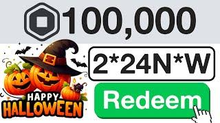 *NEW* HALLOWEEN ROBLOX PROMO CODE GIVES FREE ROBUX (Roblox October 2024)