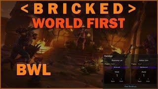 Blackwing Lair World First | BRICKED Fury Warrior POV | WoW Classic Anniversary