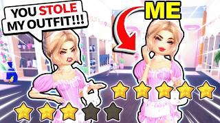 I COPIED PEOPLE'S OUTFITS in Dress to Impress! *THEY GOT MAD*