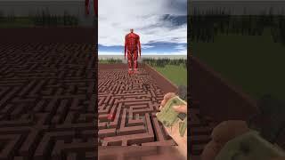 Giant Titan in Maze #shorts #gmod #garrysmod #shortvideo #shortsfeed