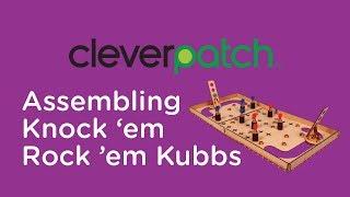 Product Spotlight - How to Assemble the CleverPatch Wooden Knock 'em Rock 'em Kubbs Construction Kit