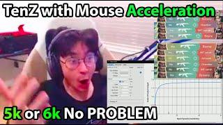 When TenZ is on Mouse Acceleration, 5k + 6k is Too Easy