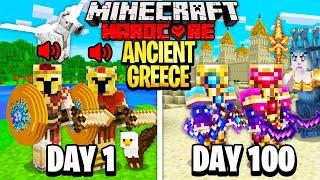 We Survived 100 Days in Ancient Greece on Minecraft... Here's What Happened...