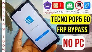 Tecno POP5 GO (BD1) Frp Bypass Android 11/Google Account Remove | Without Pc || No Apk