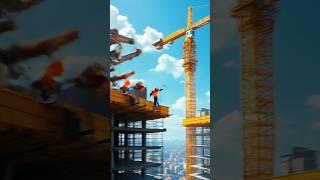 Top Floor Suddenly Collapses! Workers Run! #building #construction #fail