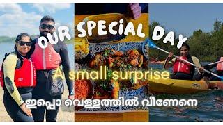 How I Surprised Him| A Day with Kayaking and Amazing Food |Aparna &Rahul