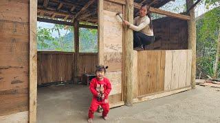 Build wooden walls joining planks together -single mom mother life