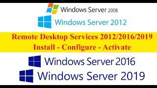  Terminal Server 2012/2016 - настройка и активация