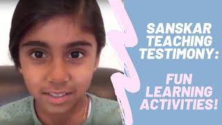 Sanskar Teaching Testimonial