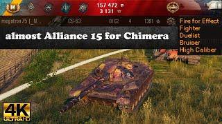 CS-63 video in Ultra HD 4K 8k DMG almost Alliance 15 for Chimera  World of Tanks ️